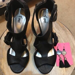 Heels with bonus handmade matching Earrings